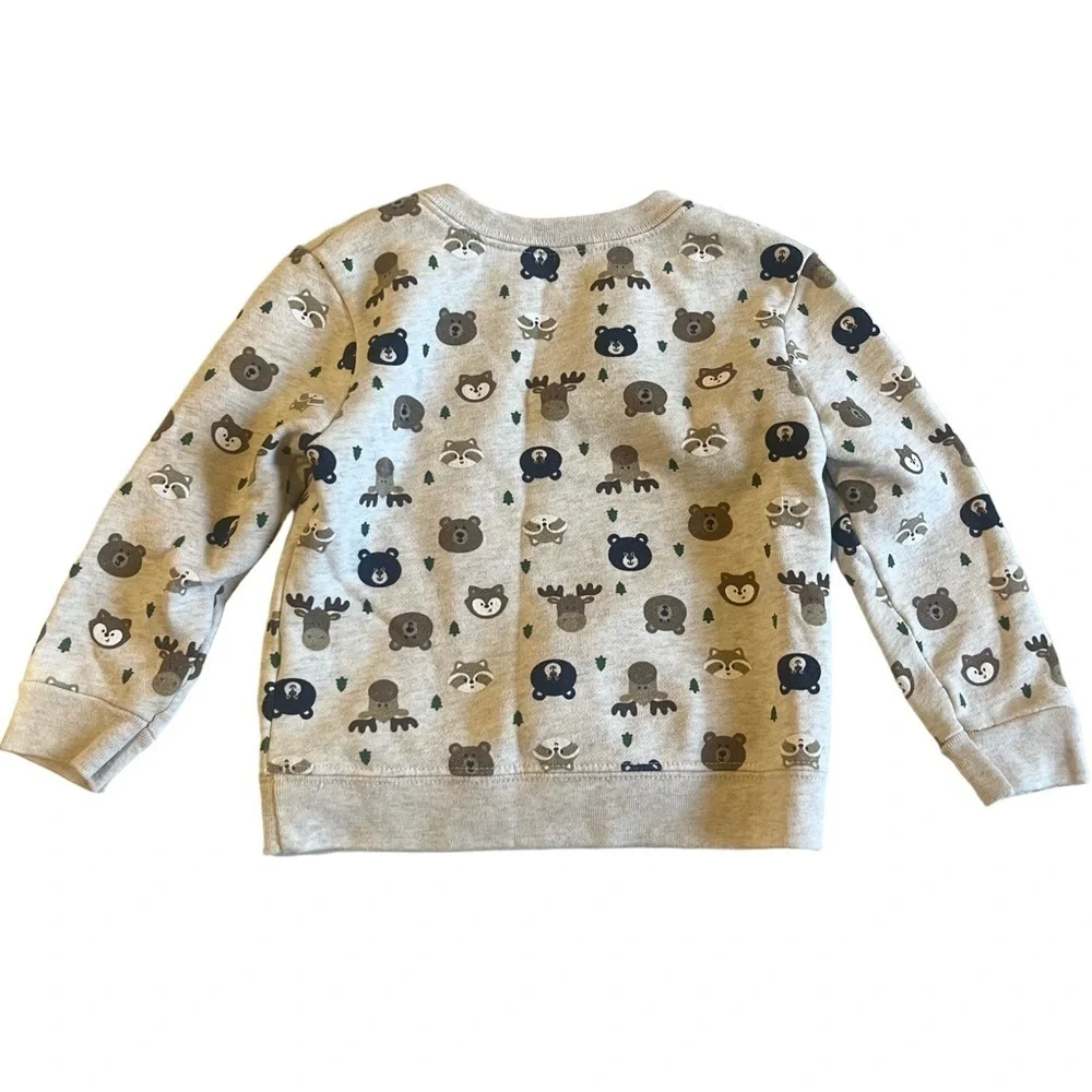 Garanimals Dinosaur and Bear 24 Month Fleece Lon Sleeve Sweater Tops Lot of 2_4